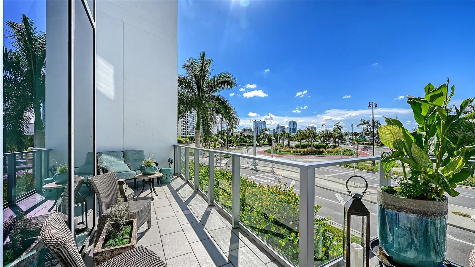 Relax and unwind in multiple inviting lounge areas on the expansive private terrace.