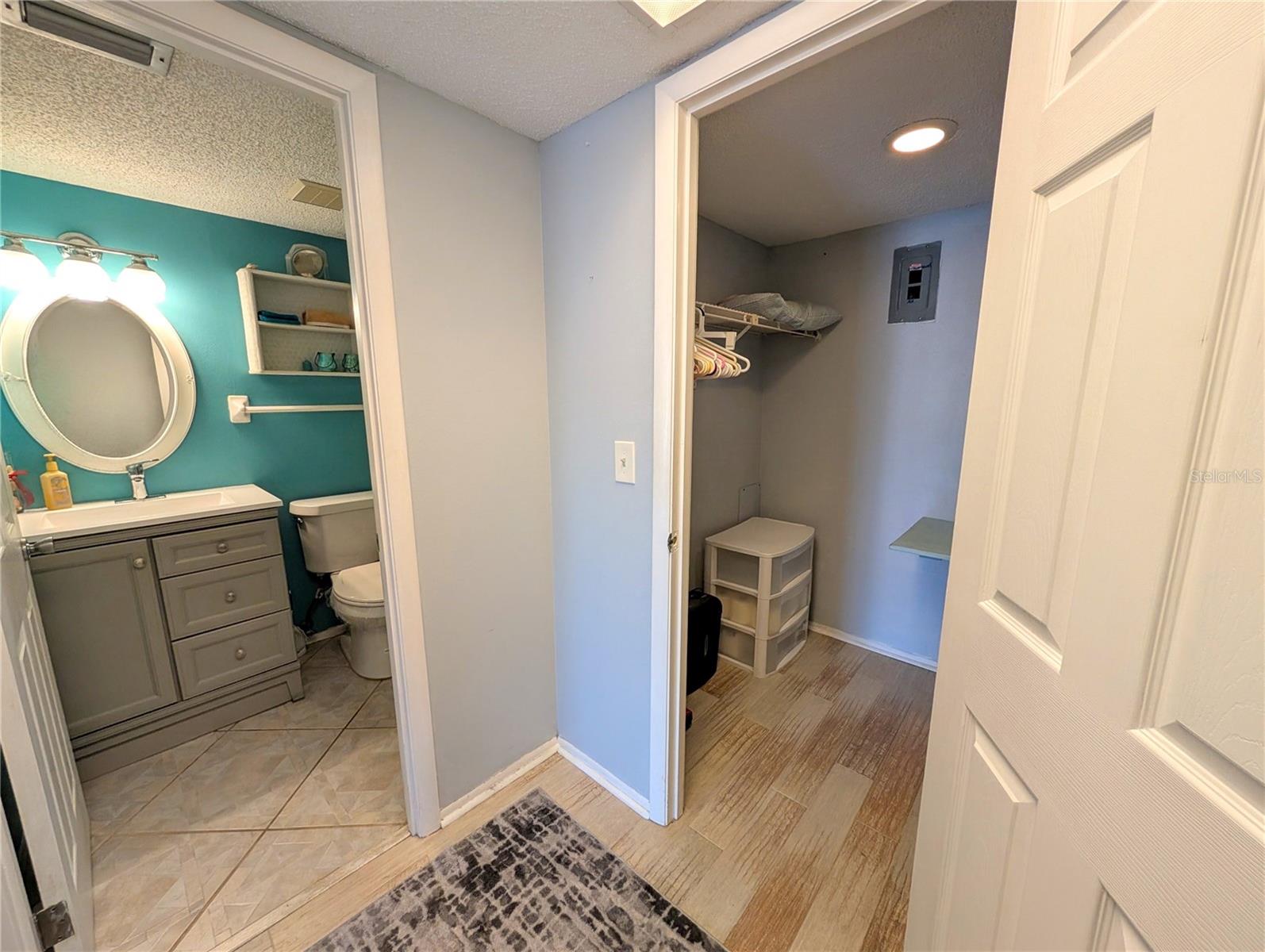 Ensuite bathroom & walk-incloset...