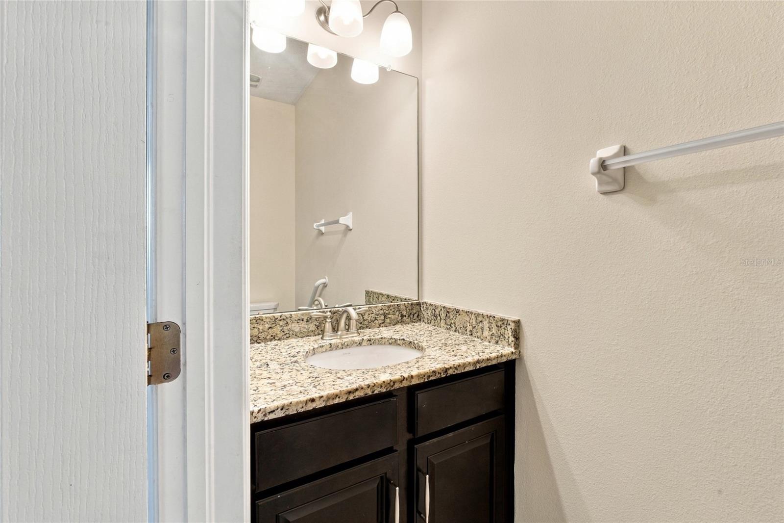 Half bath makes all the difference for convenience and entertaining