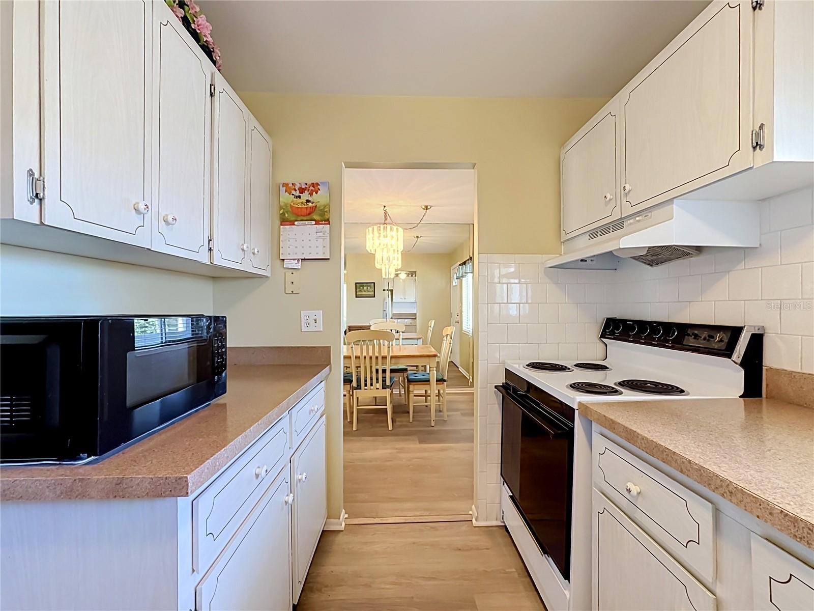 Kitchen View Looking Toward Dinning Room