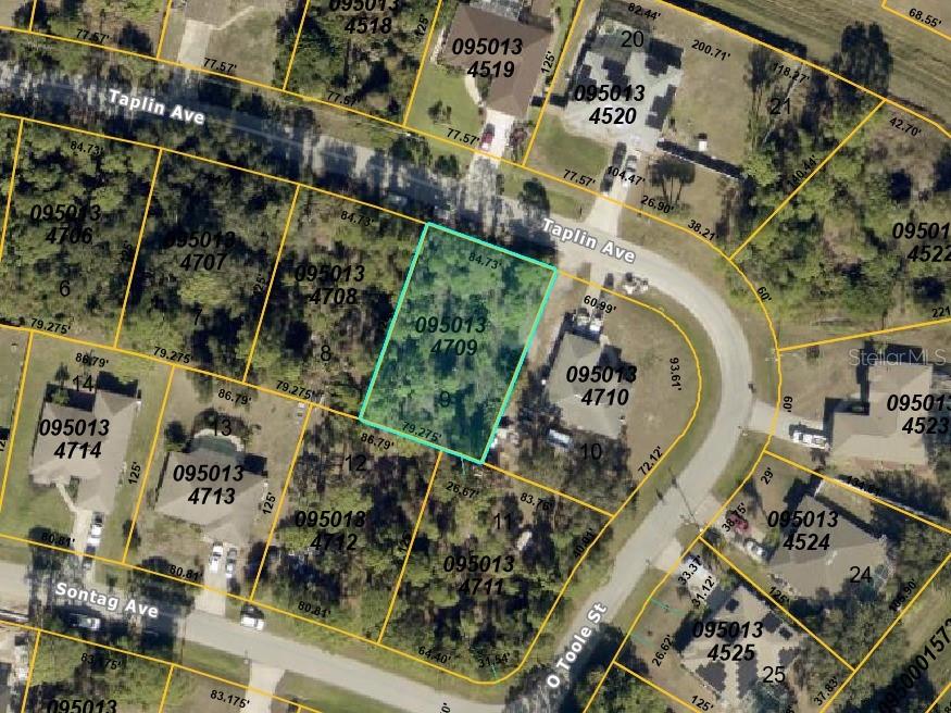 Aerial view - lot outlined