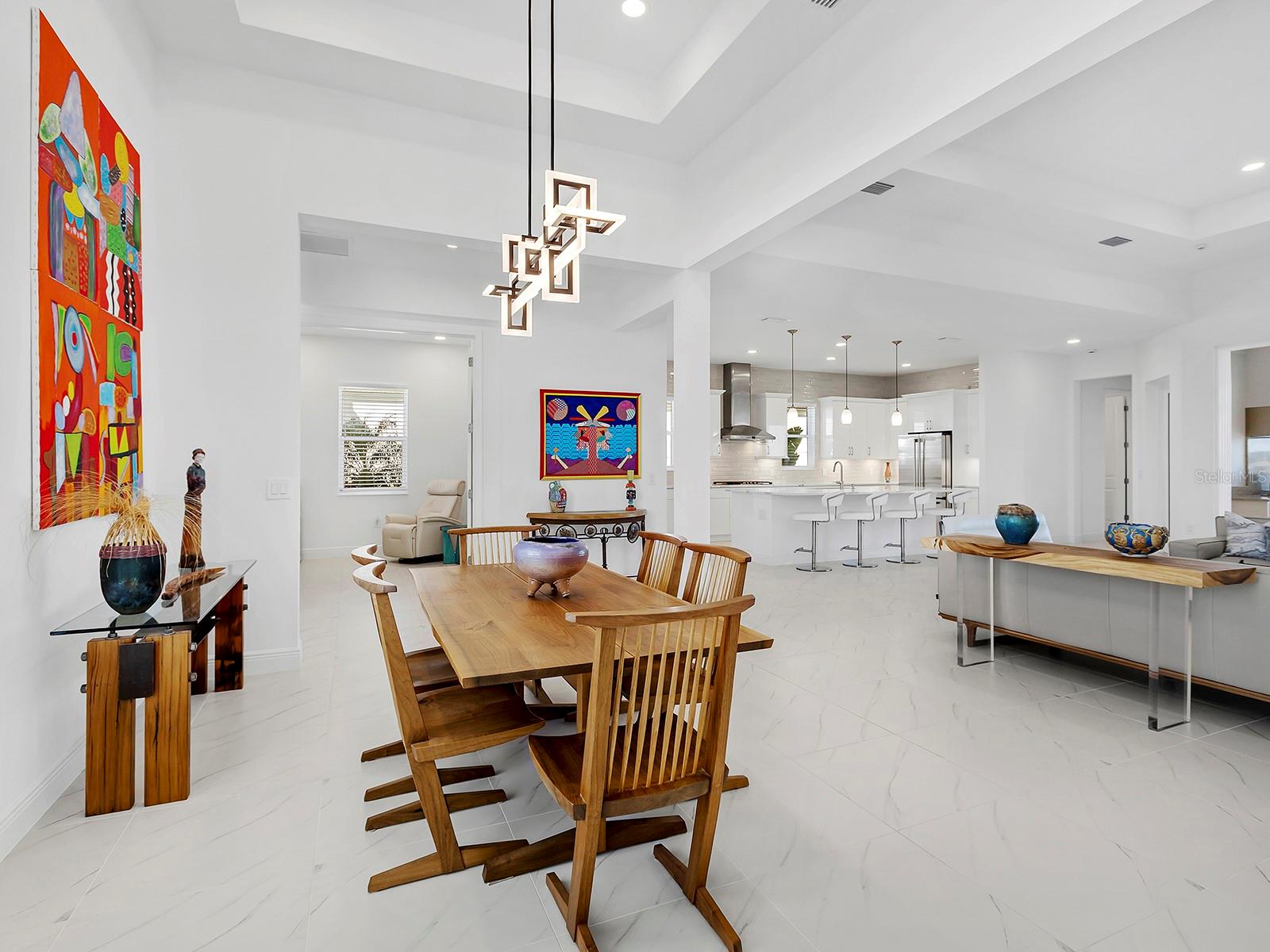 Open flow floor plan