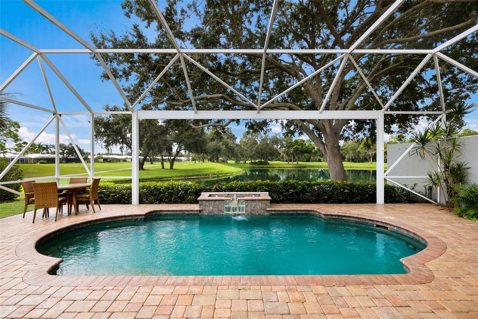 With stunning water and golf course views!
