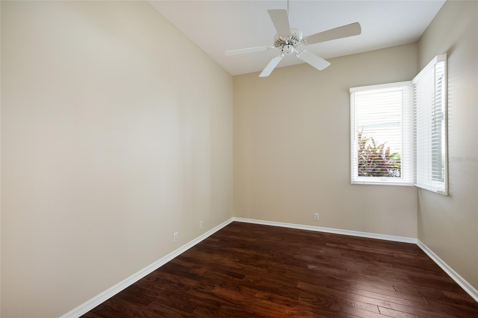 Private Den with solid pocket door