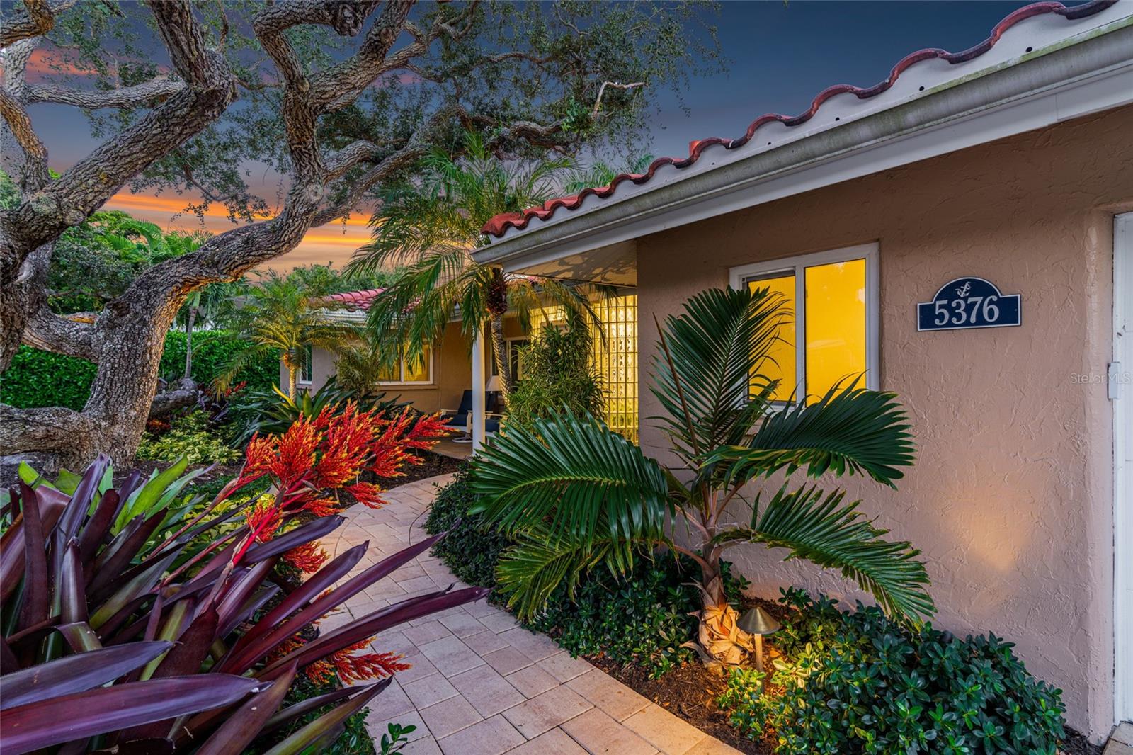 Front Entry Twilight.