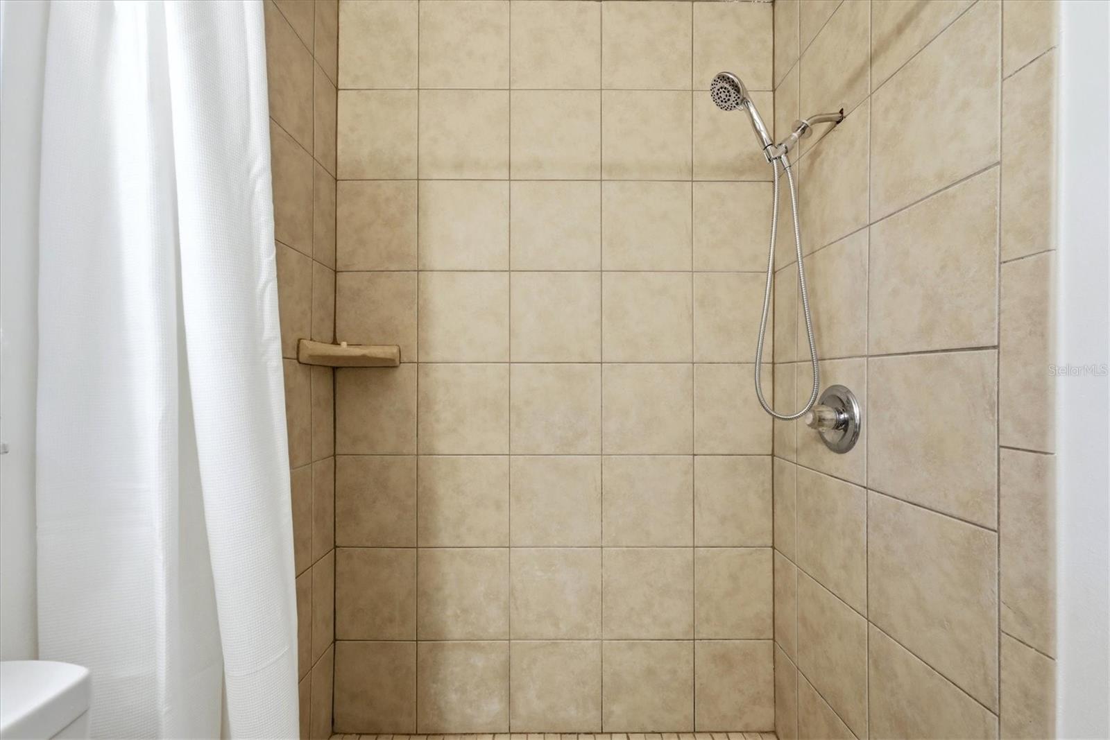 Primary shower.