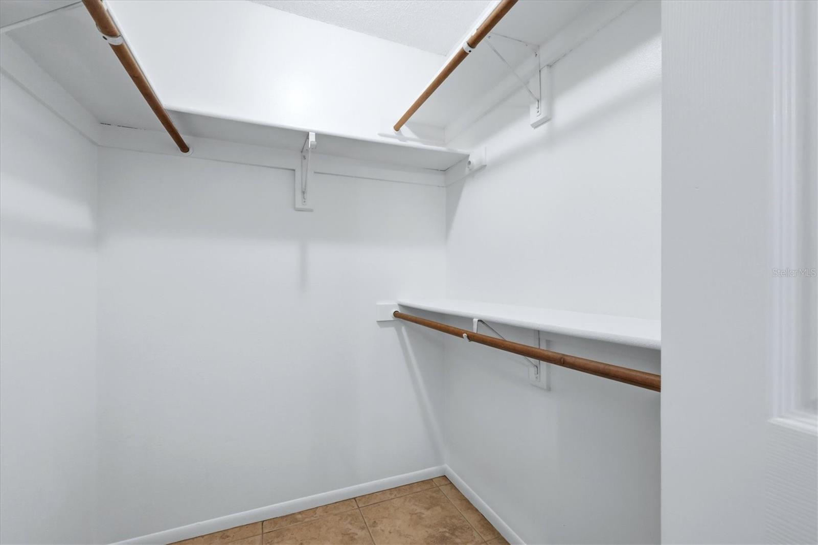 Walk-in closet.