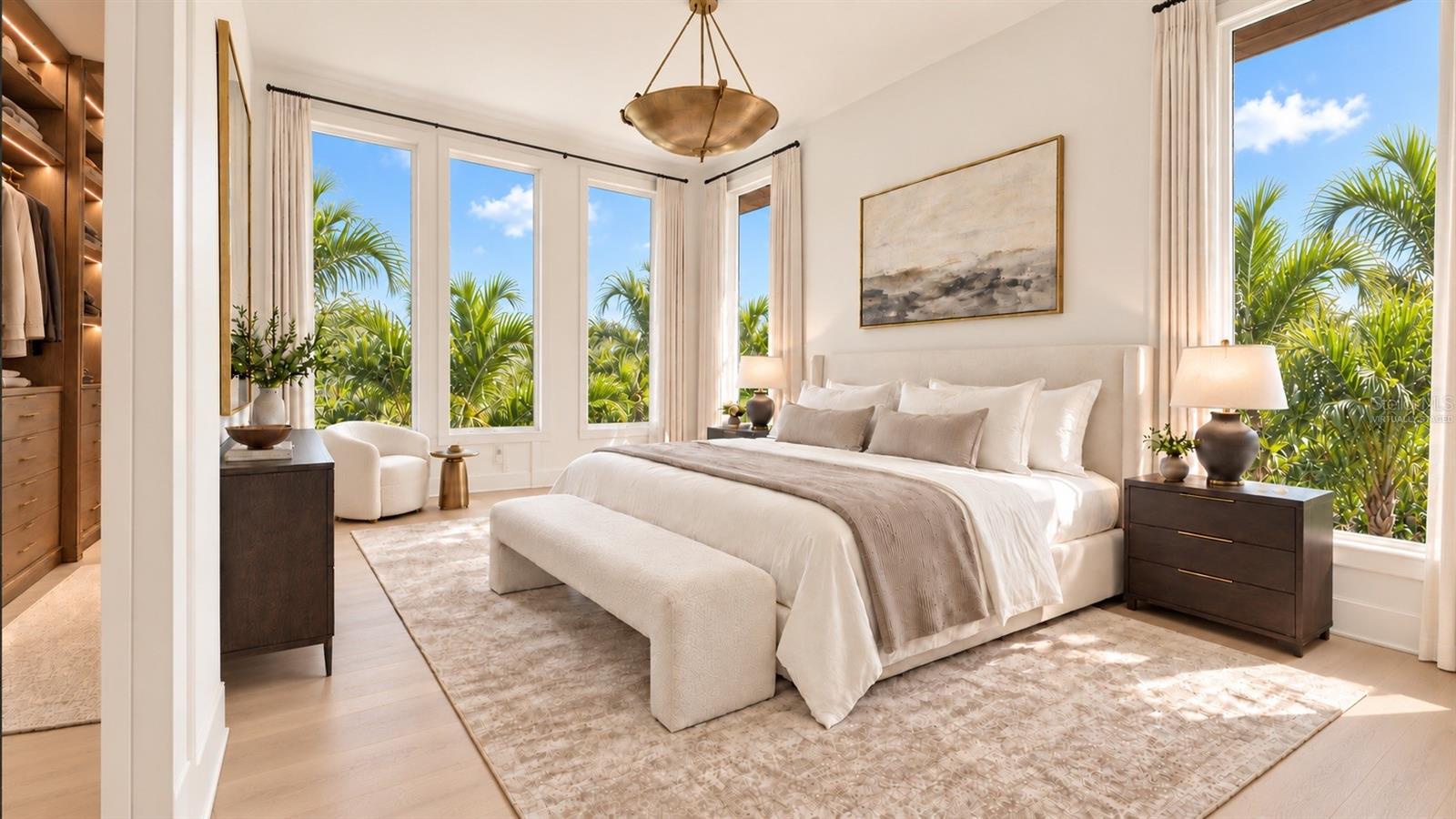 Guest bedroom. Virtually staged.