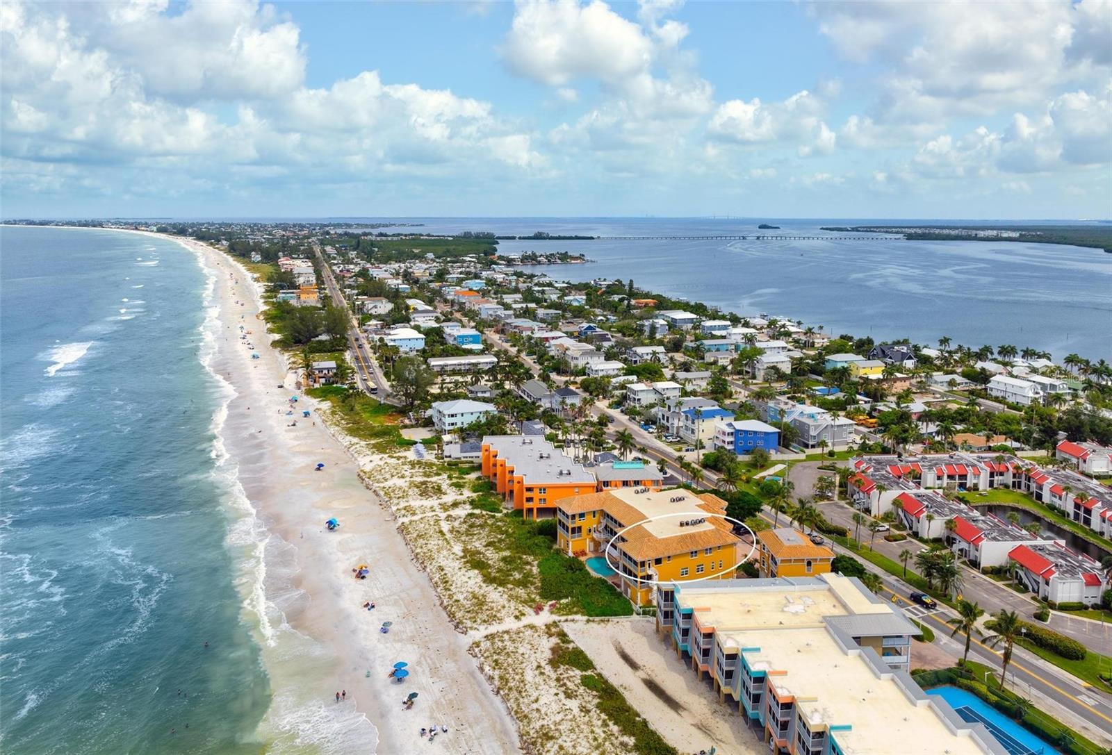 Aerial views north, Anna Maria Island