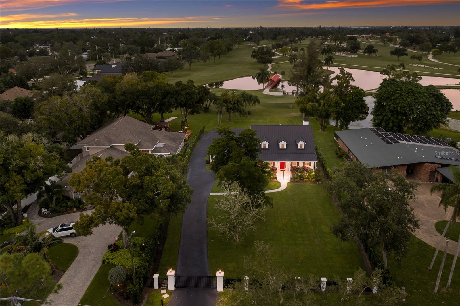 Located on the 15th hole of the Bradenton Country Club golf course.
