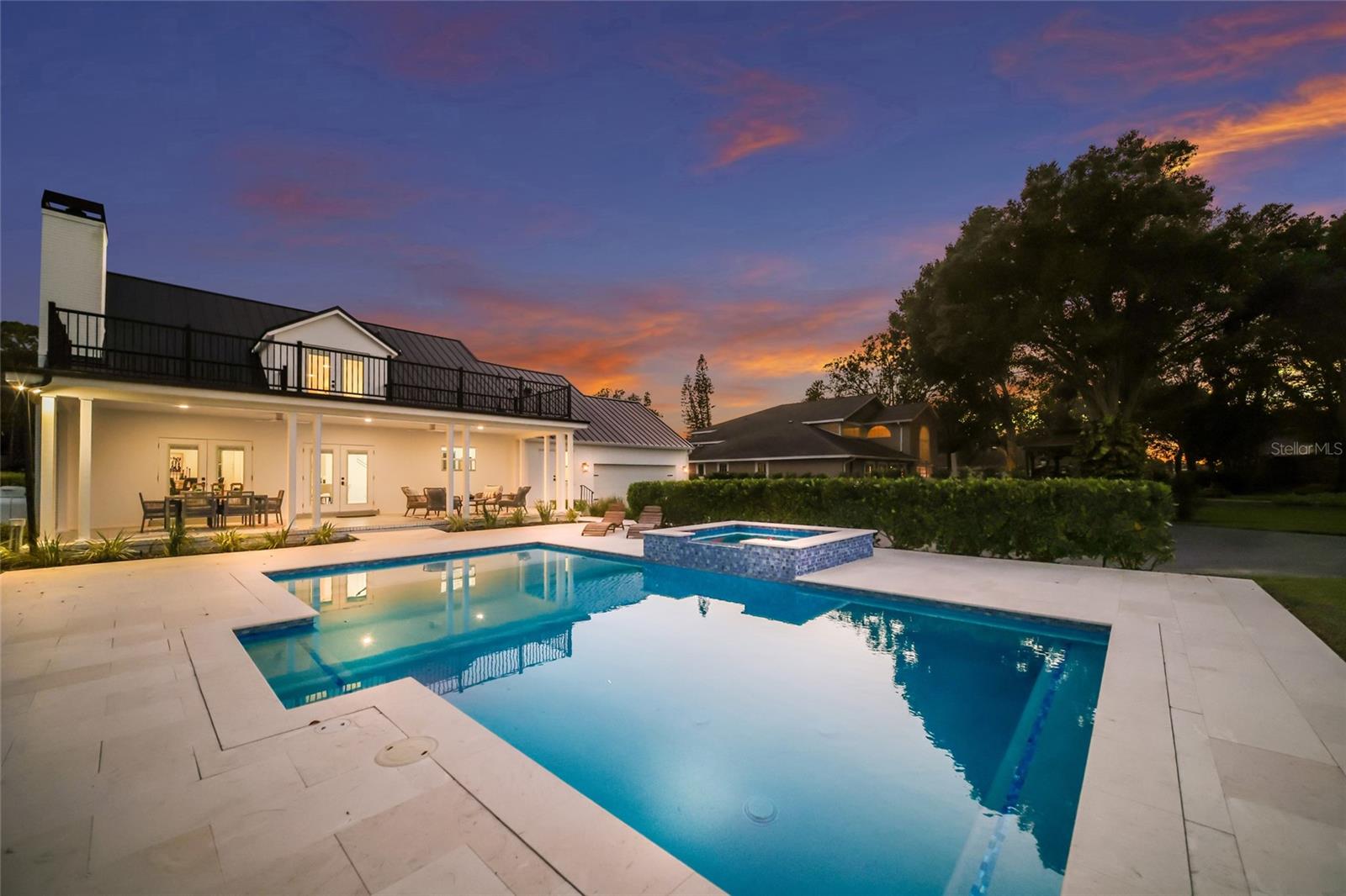 Open pool with unobstructed views.