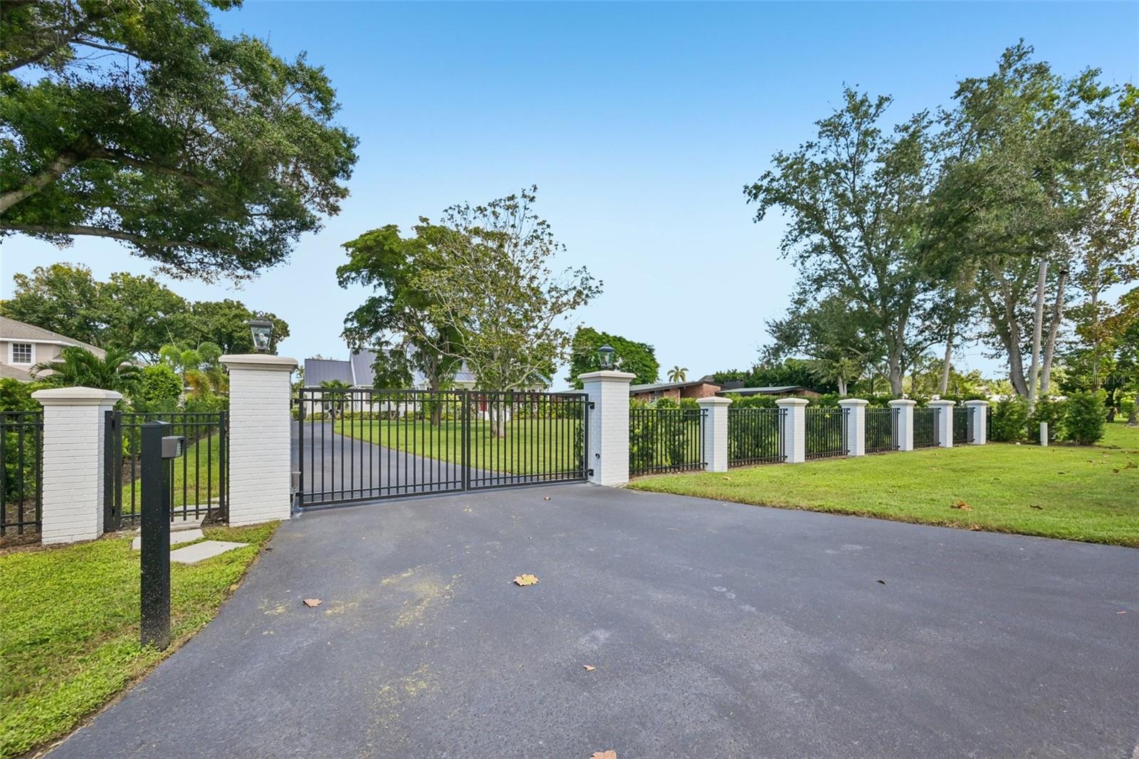 This Luxury home is behind it's own private gate.