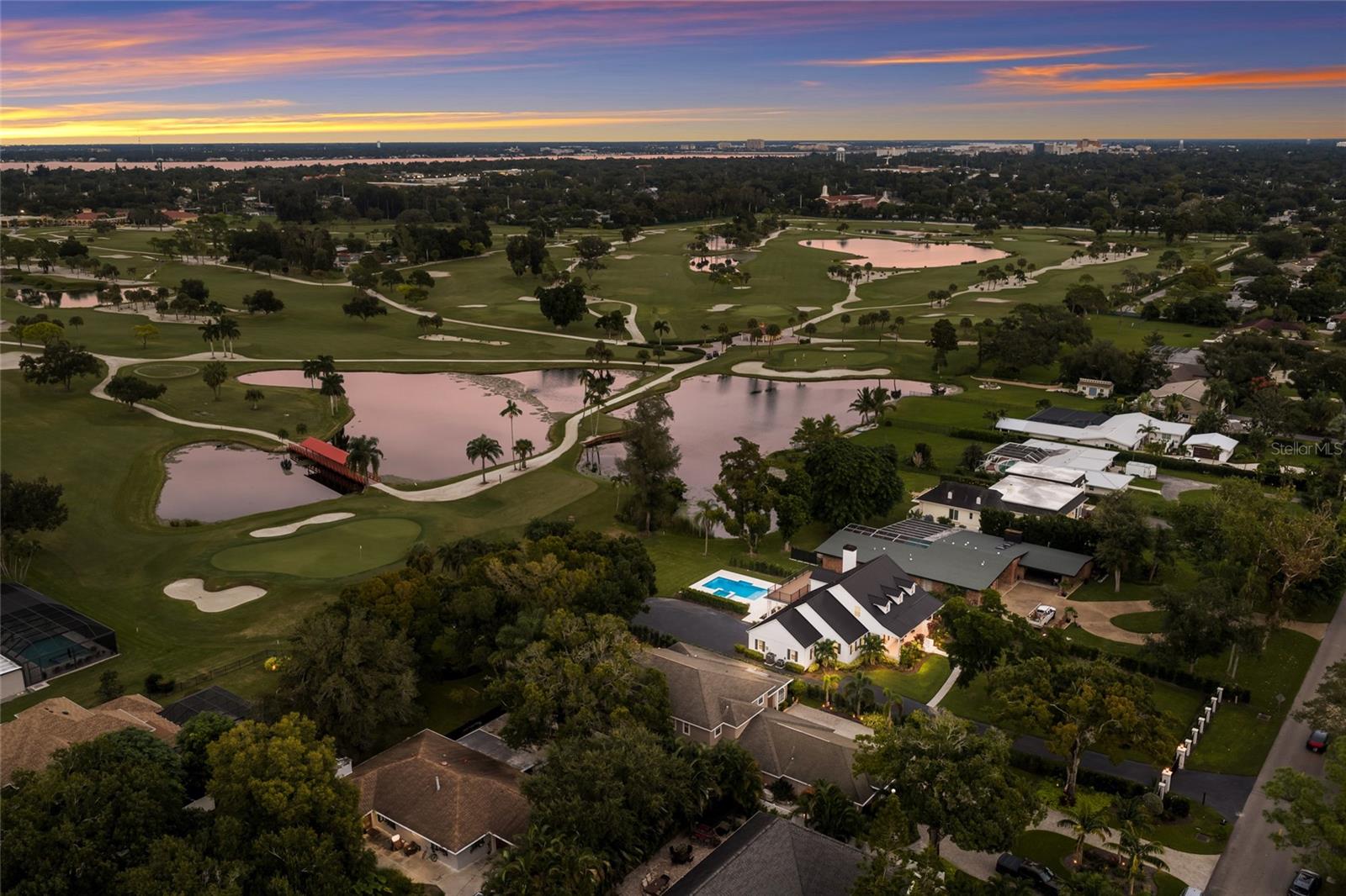 Stunning golf course view