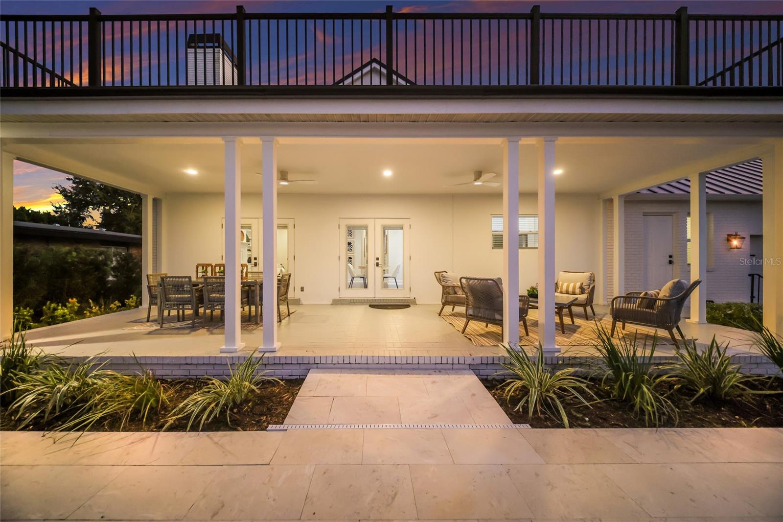 Back porch perfect for entertaining or relaxing