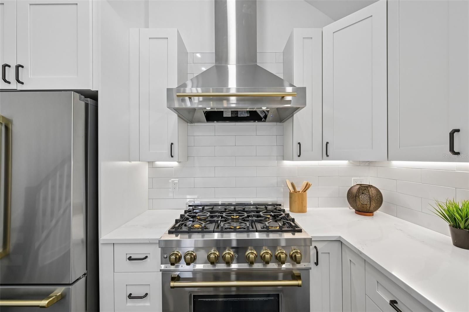 Gas Z Line range with hood.