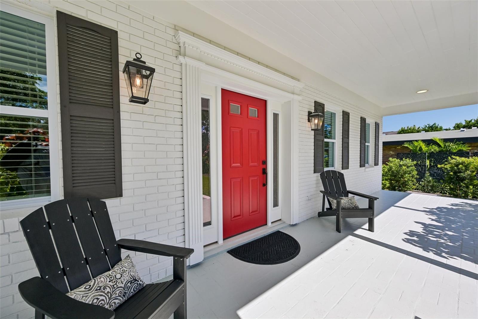 Charming front porch.
