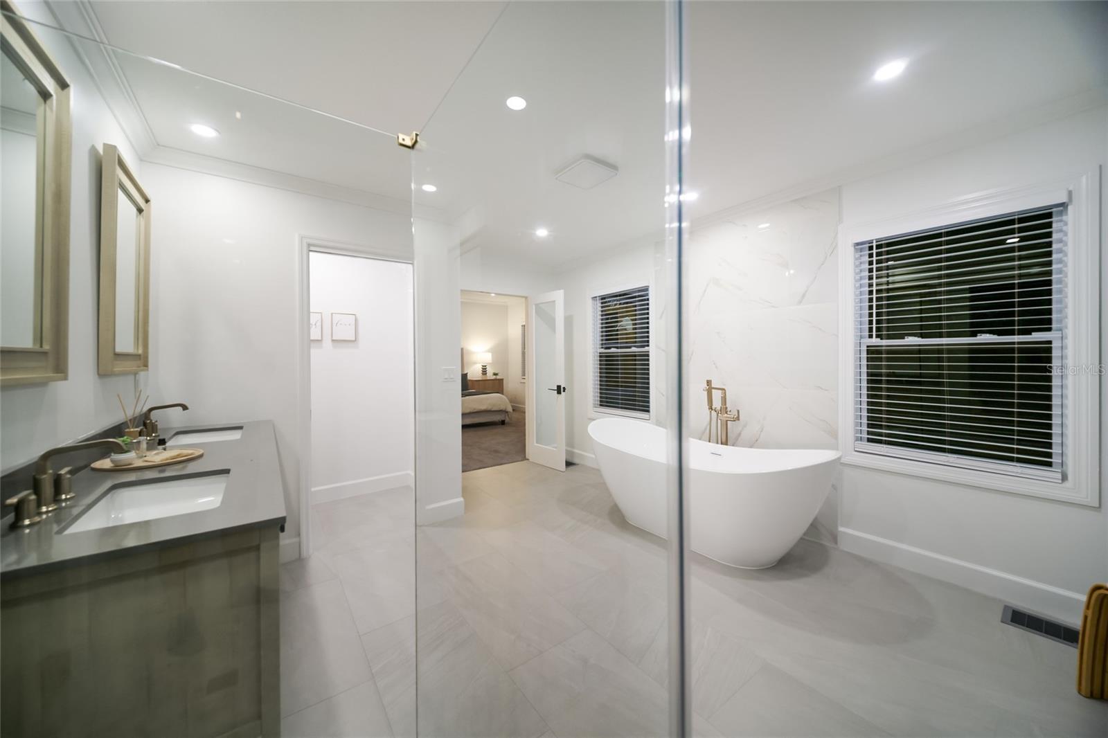 Sleek and modern yet soft and inviting.