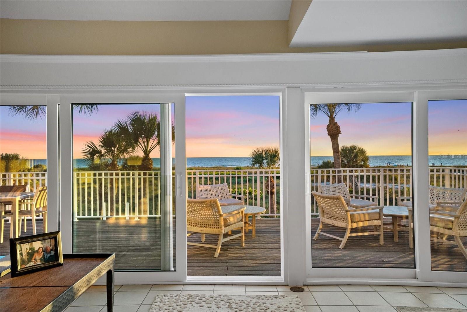 Sunset views from main level