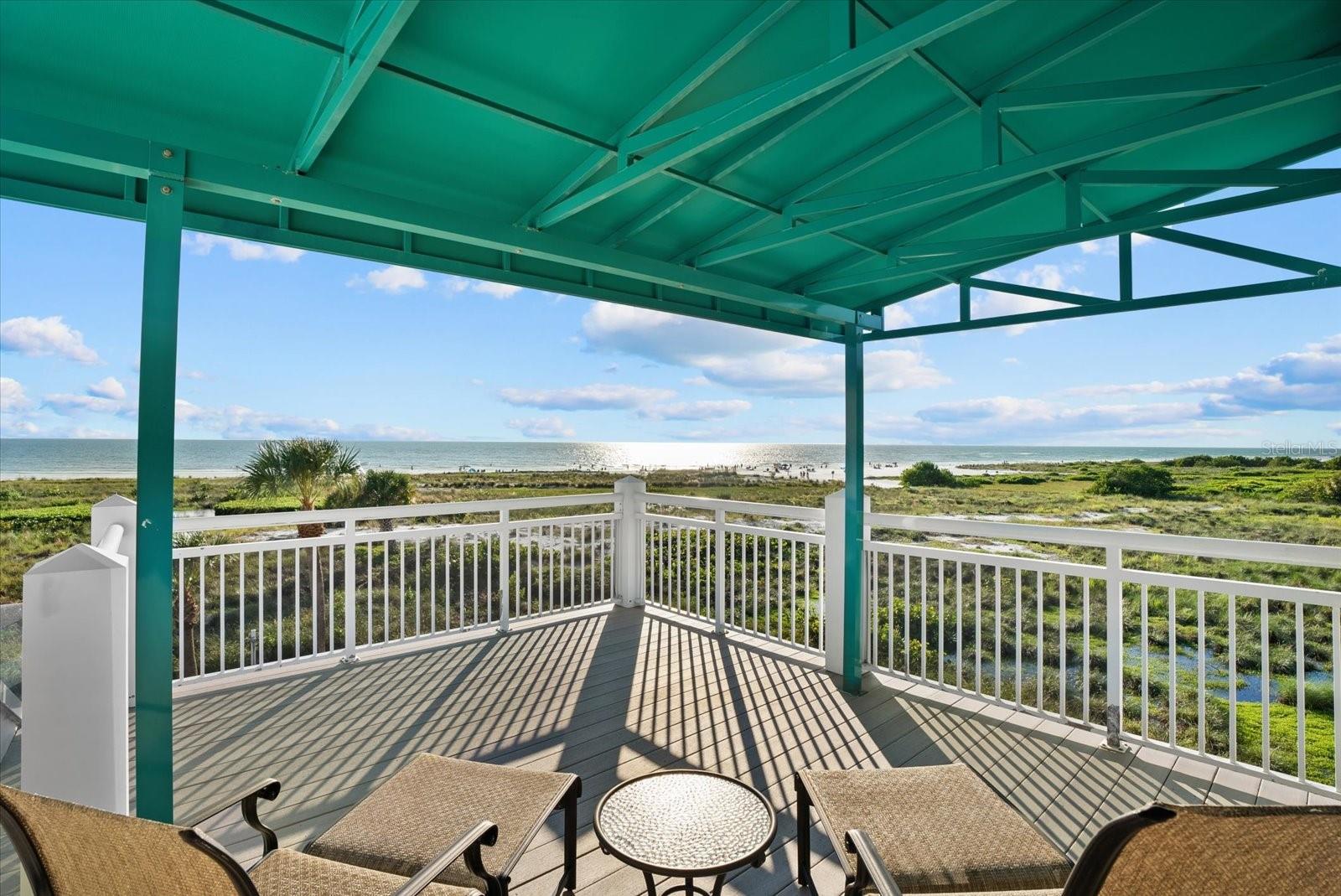 Private balcony off primary suite