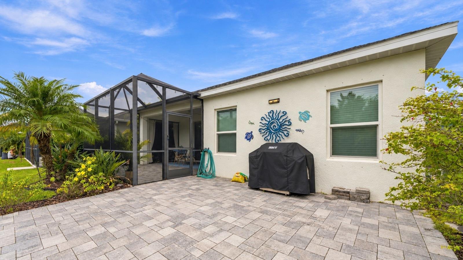 Second pavered patio for entertaining