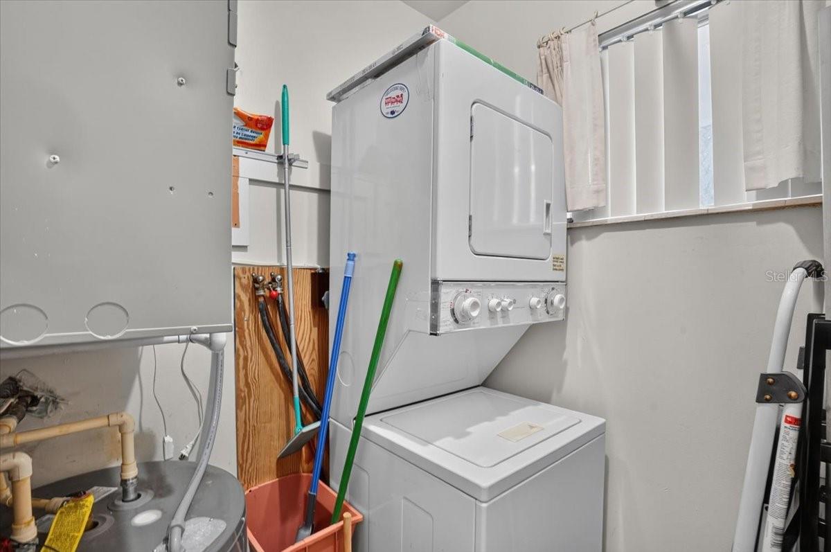 In unit laundry and utility room