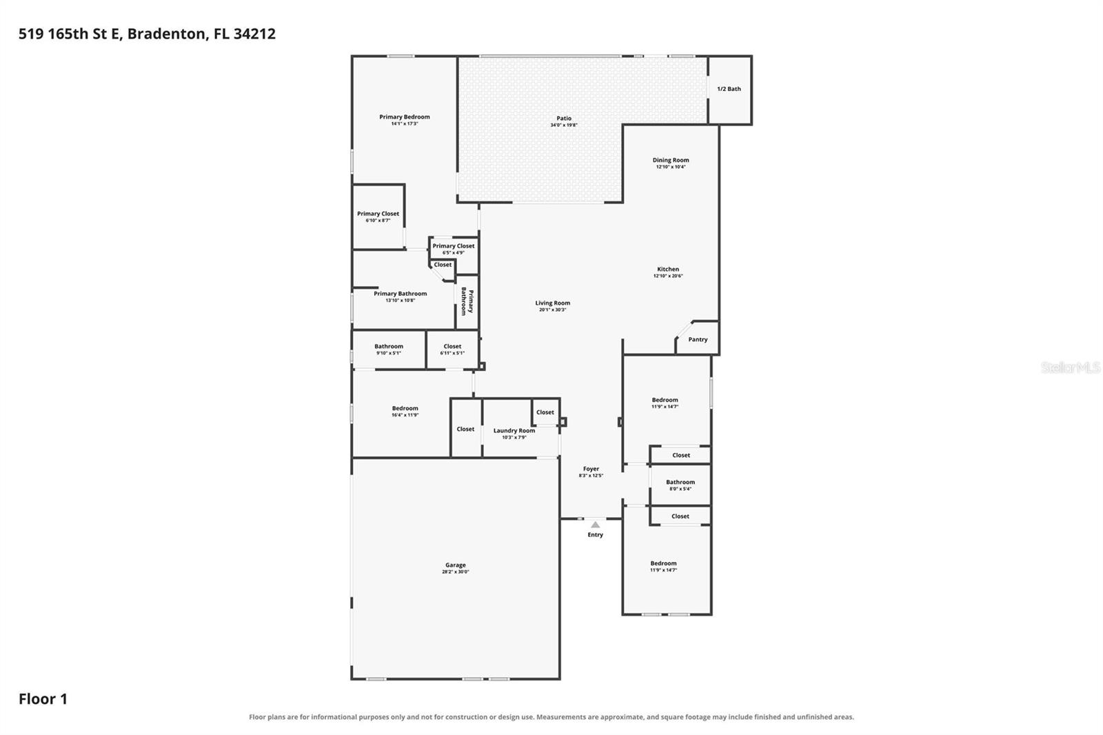 519 165TH STREET E, Bradenton, FL 34212
