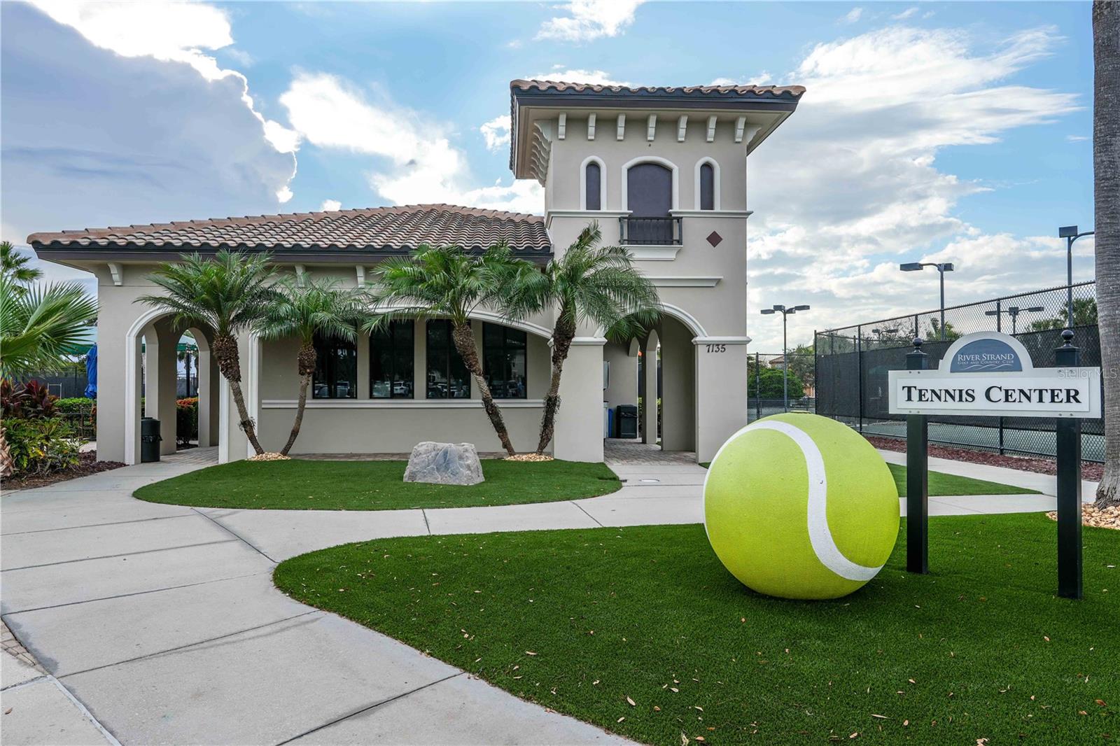 Tennis center with nine courts and pro shop