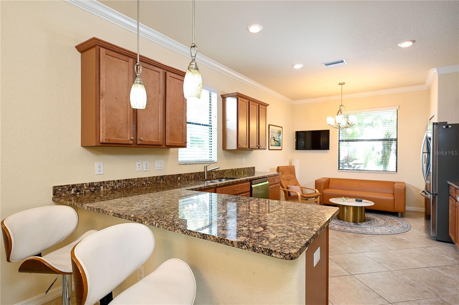 Kitchen facing north