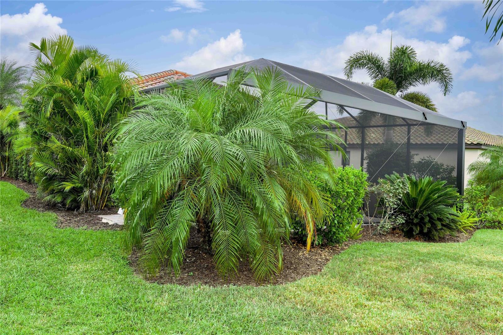 Back of house and lanai facing northeast