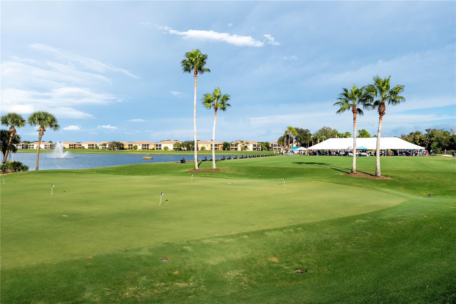 Putting green and driving range