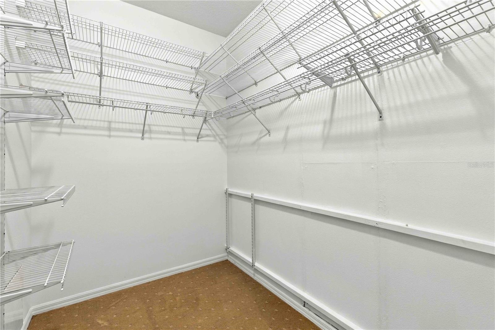 Walk in closet in primary