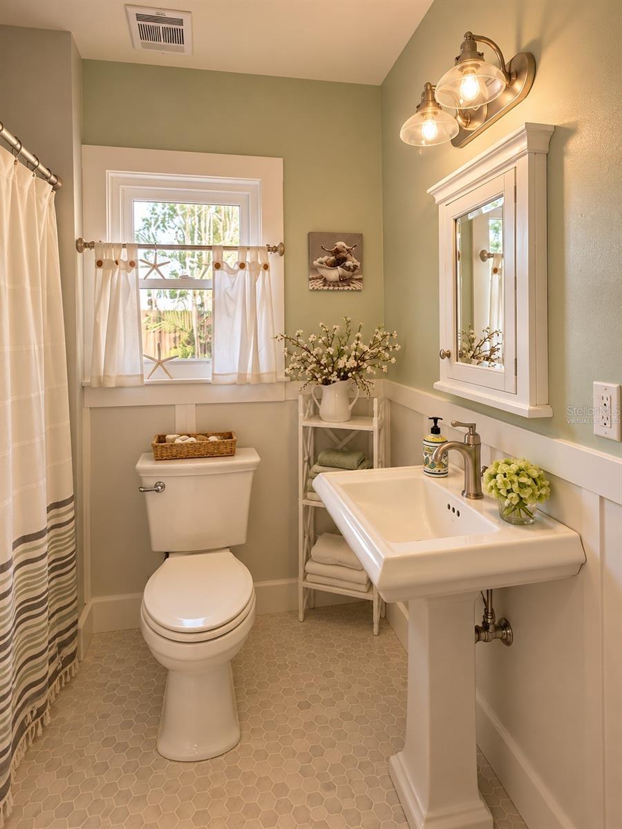 Guest Bathroom - Virtually Staged