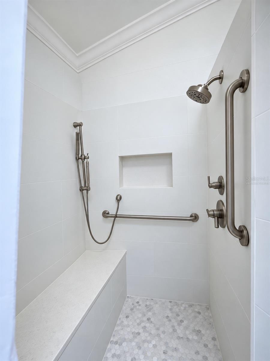 Primary Shower - Virtually Staged