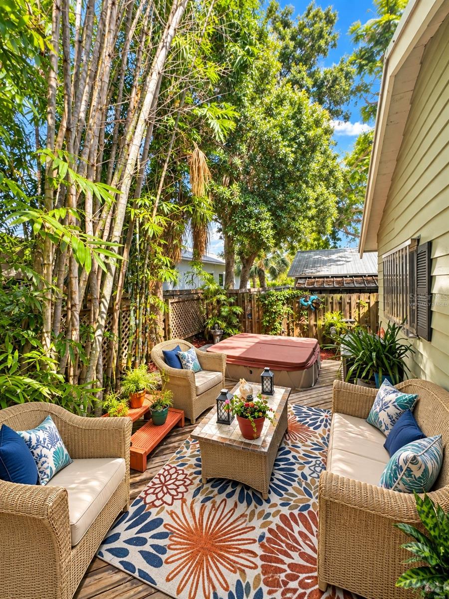 Backyard Porch - Virtually Staged