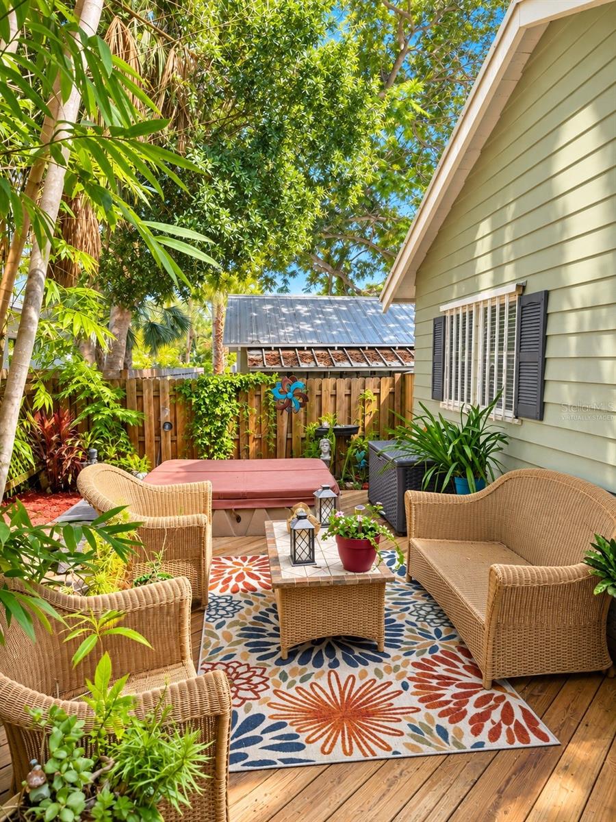 Backyard Porch - Virtually Staged
