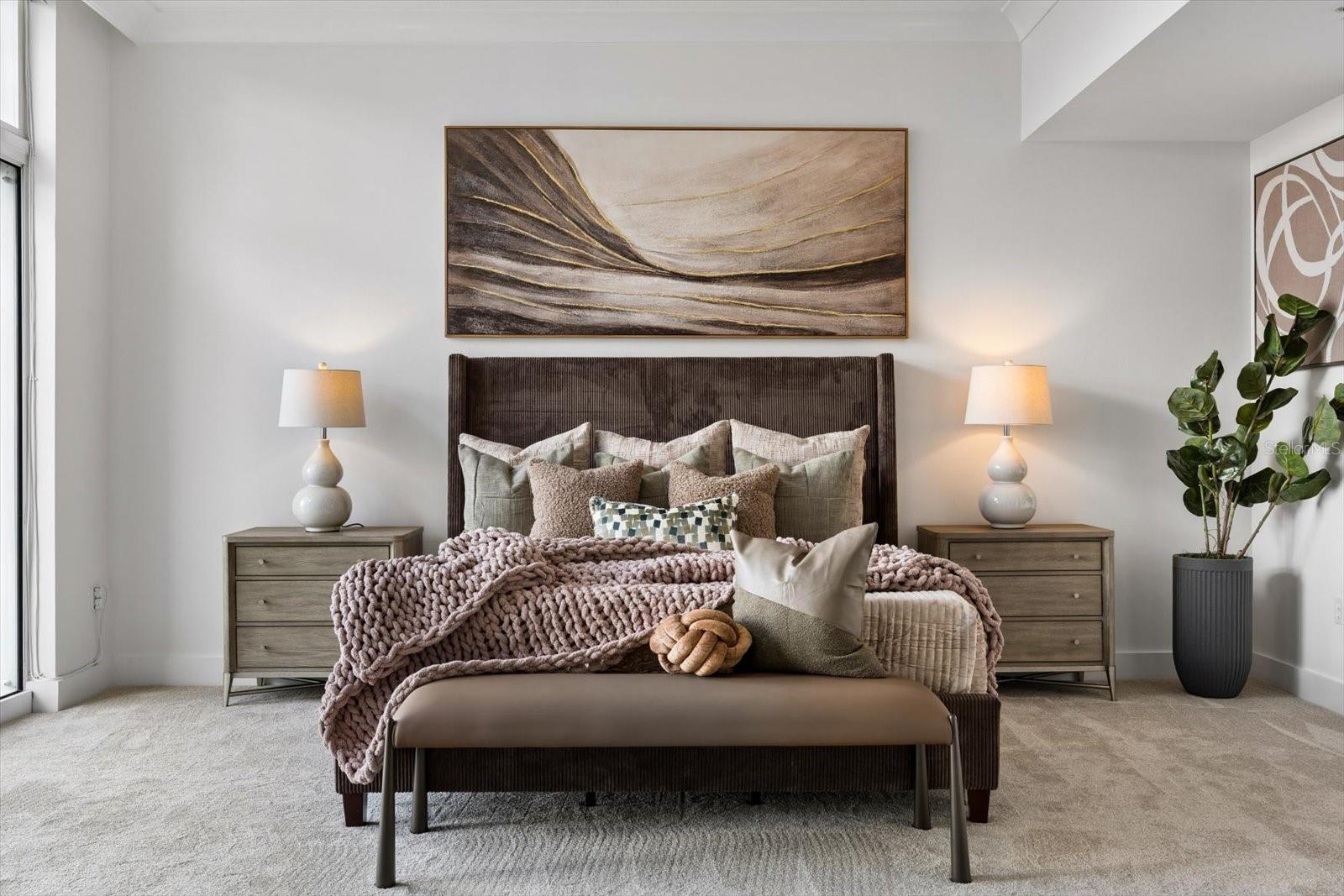 Oversized primary bedroom