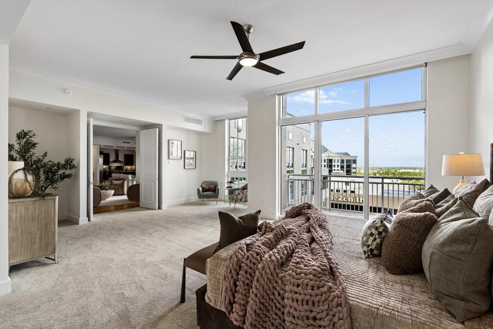 Oversized primary bedroom