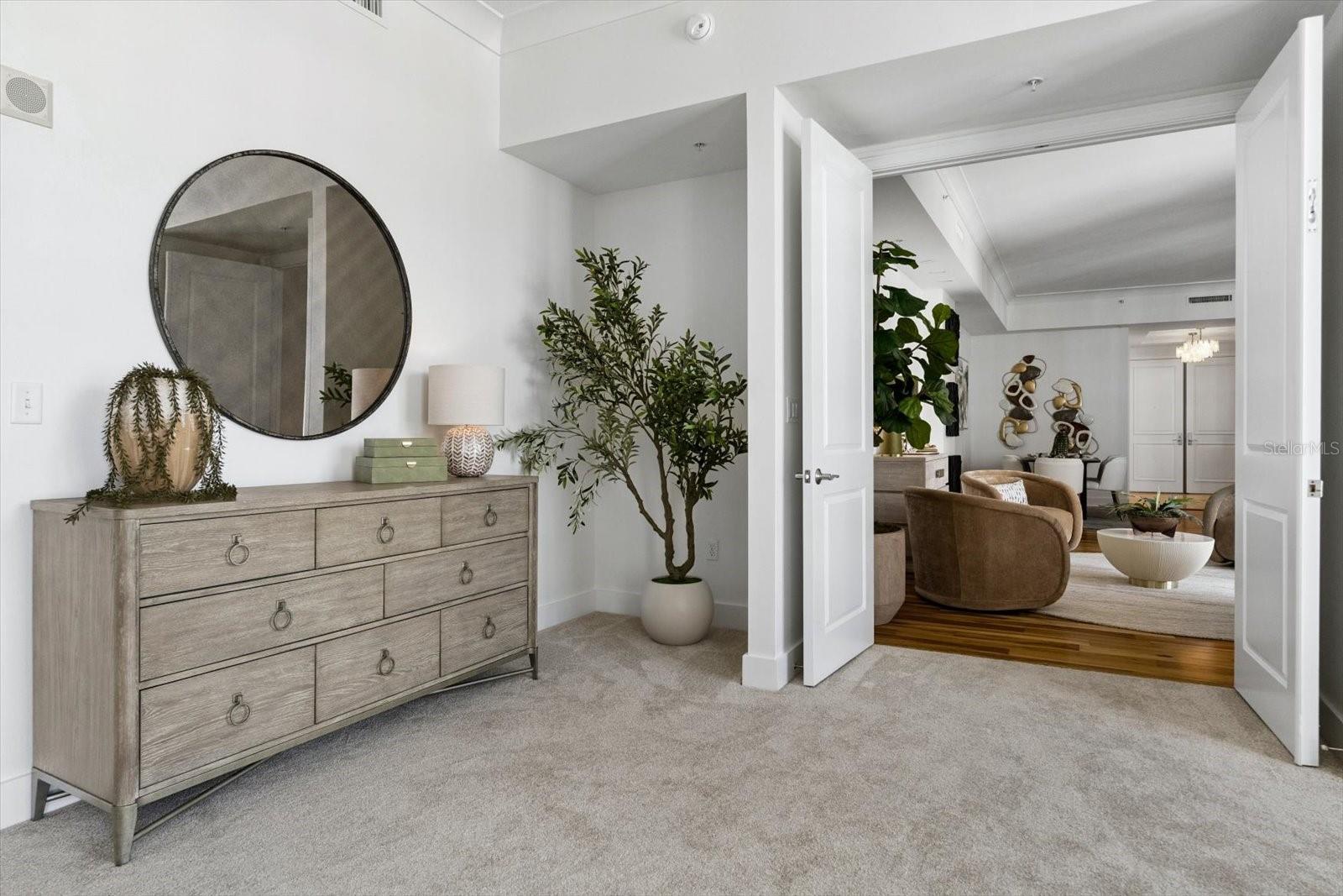 Oversized primary bedroom