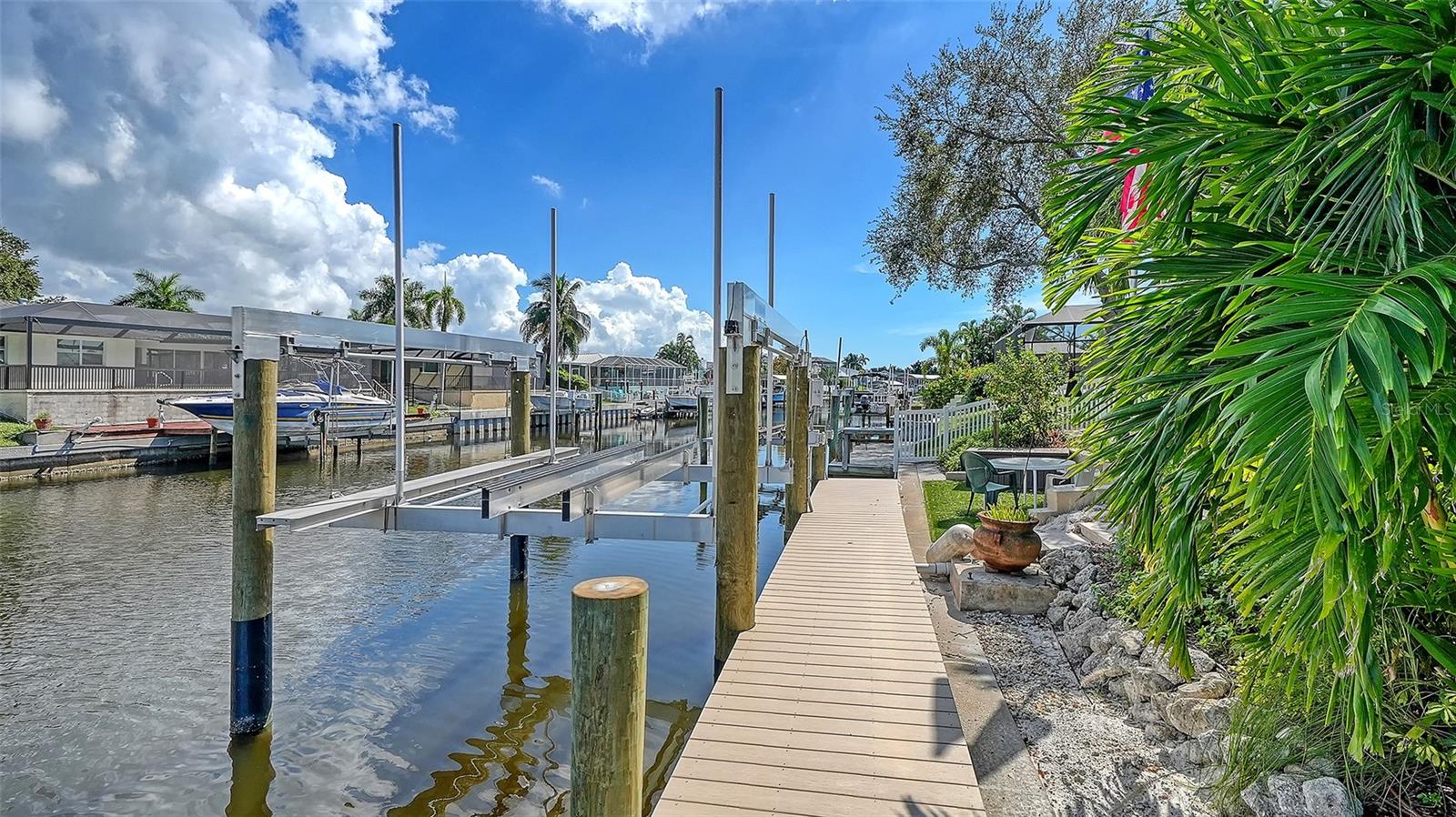A dockside walkway brings you closer to the water.