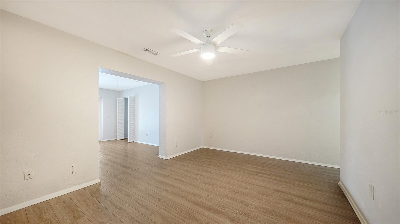 Flexible adjoining space for relaxing at the end of the day.