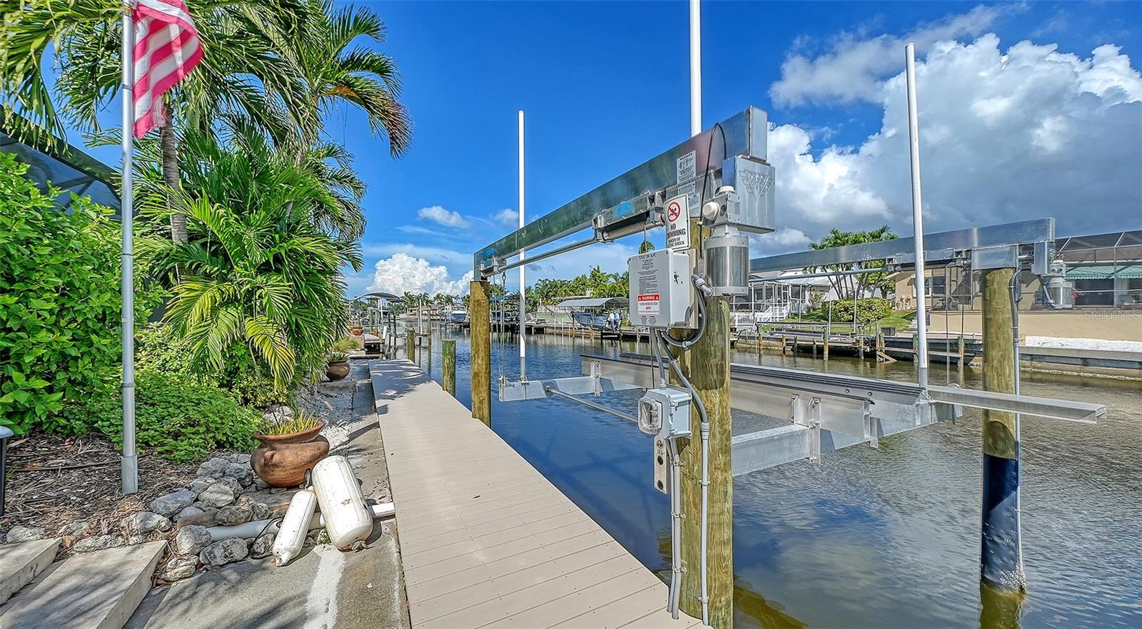 Keep boating adventures close with your waterfront dock and lift.