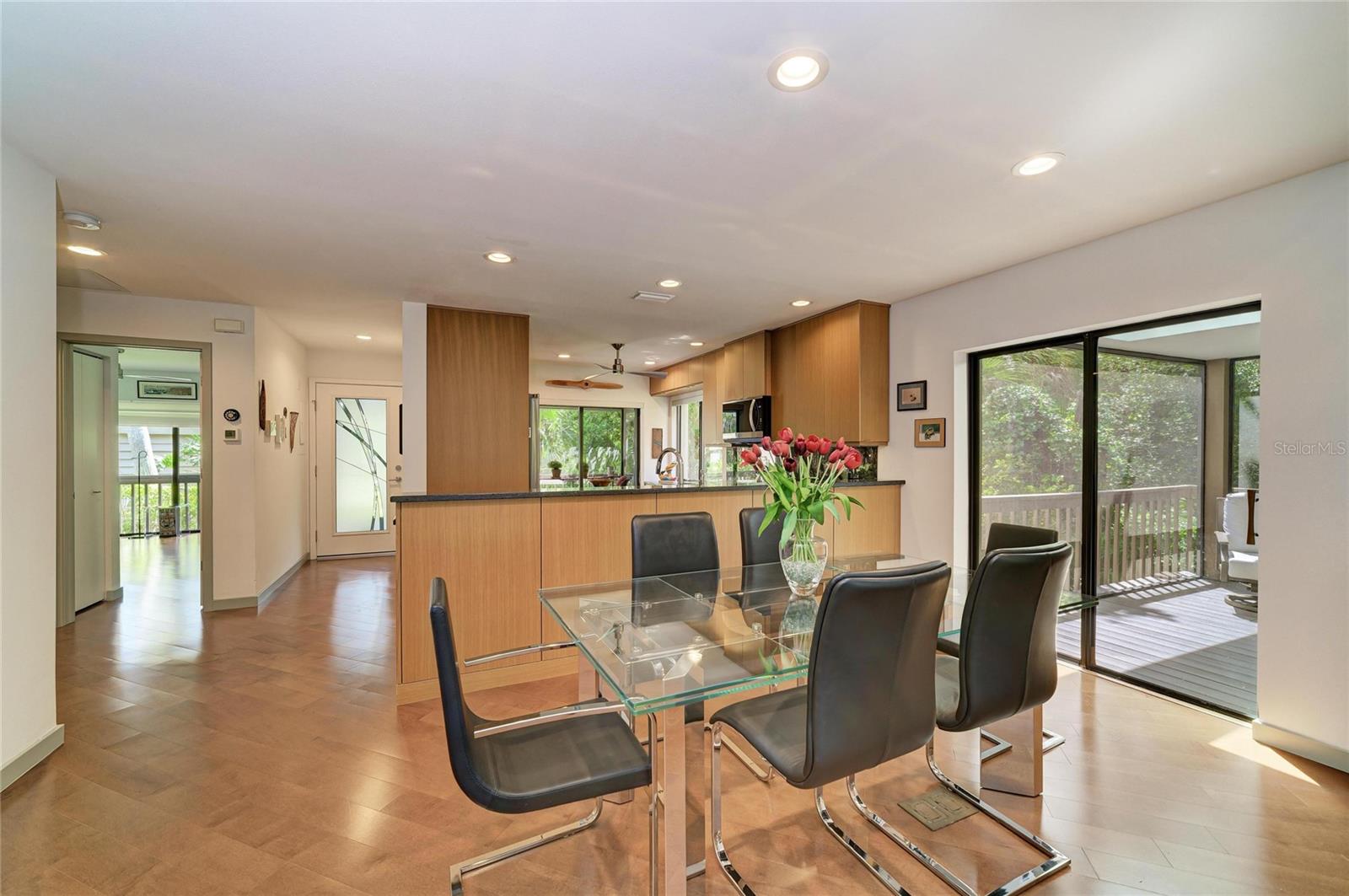 Dining area. Kitchen to the right.