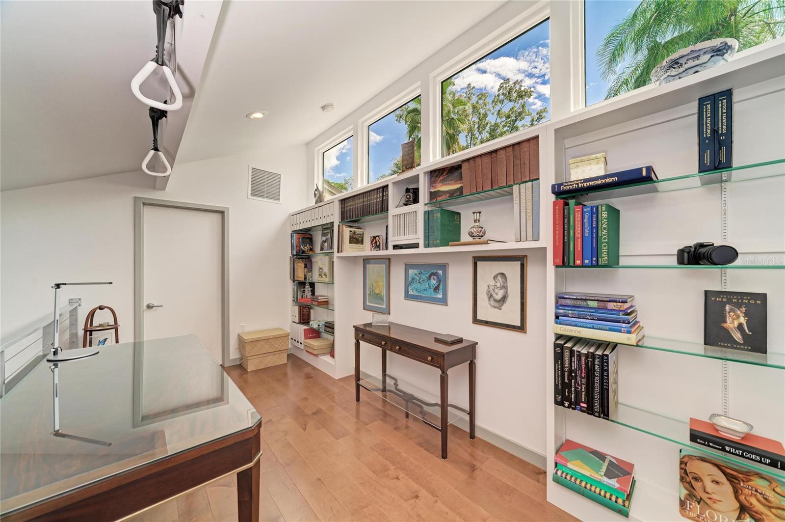 Loft that can be your office or even a guest retreat. The door is another bonus room