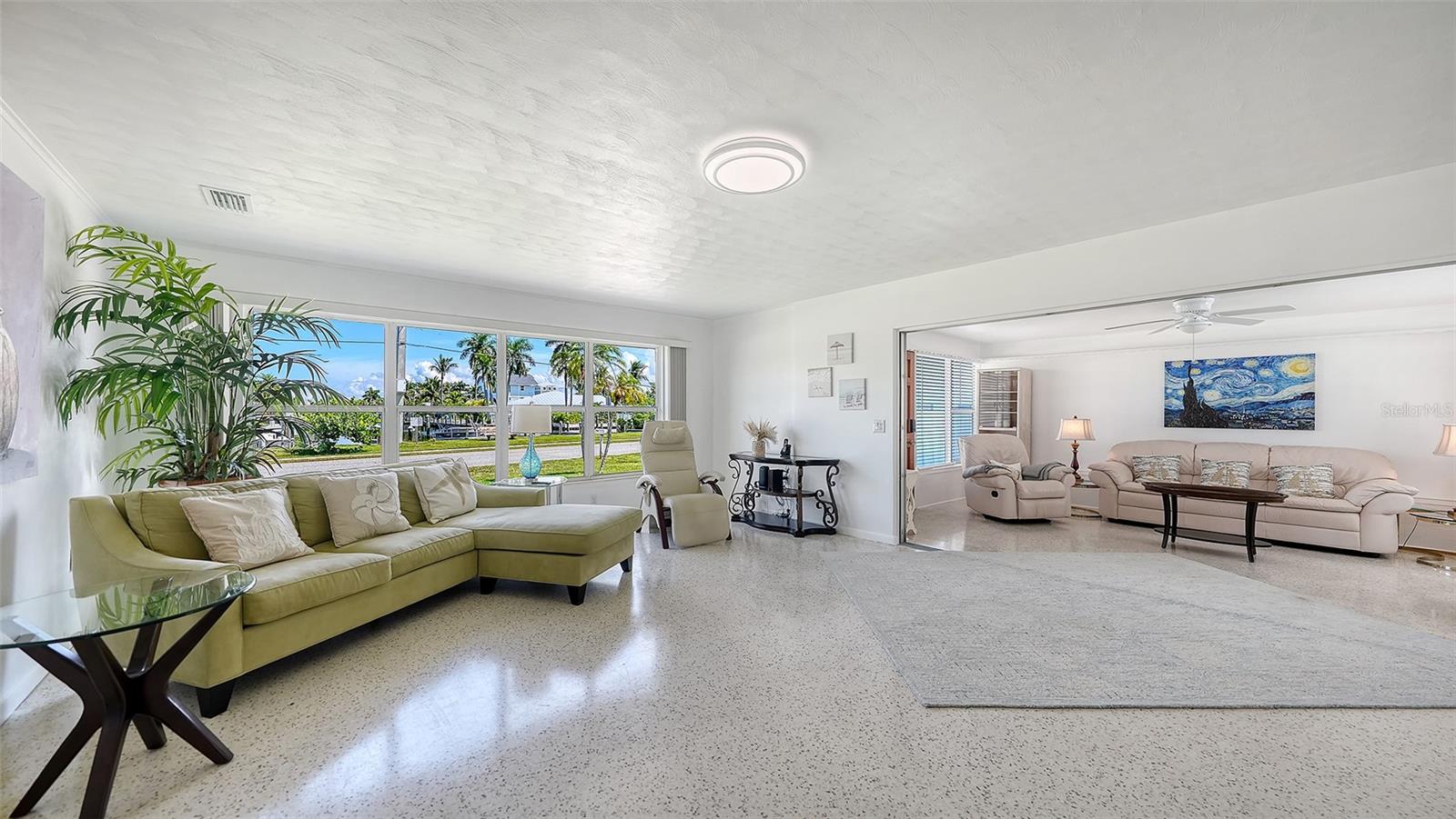 Living room and Florida room Apt. A