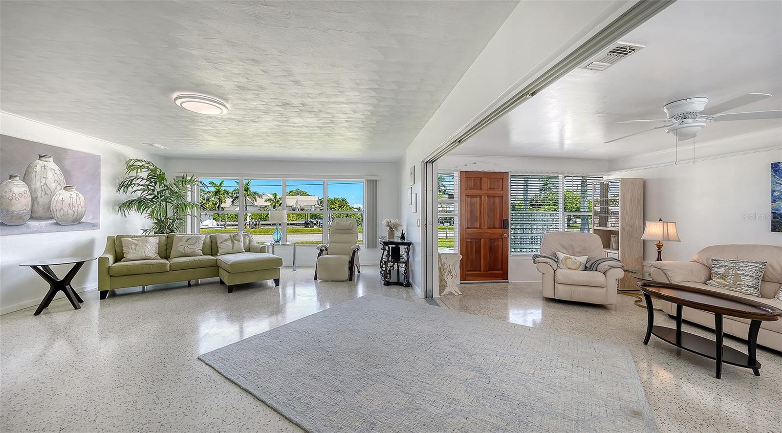Living room and Florida room Apt A