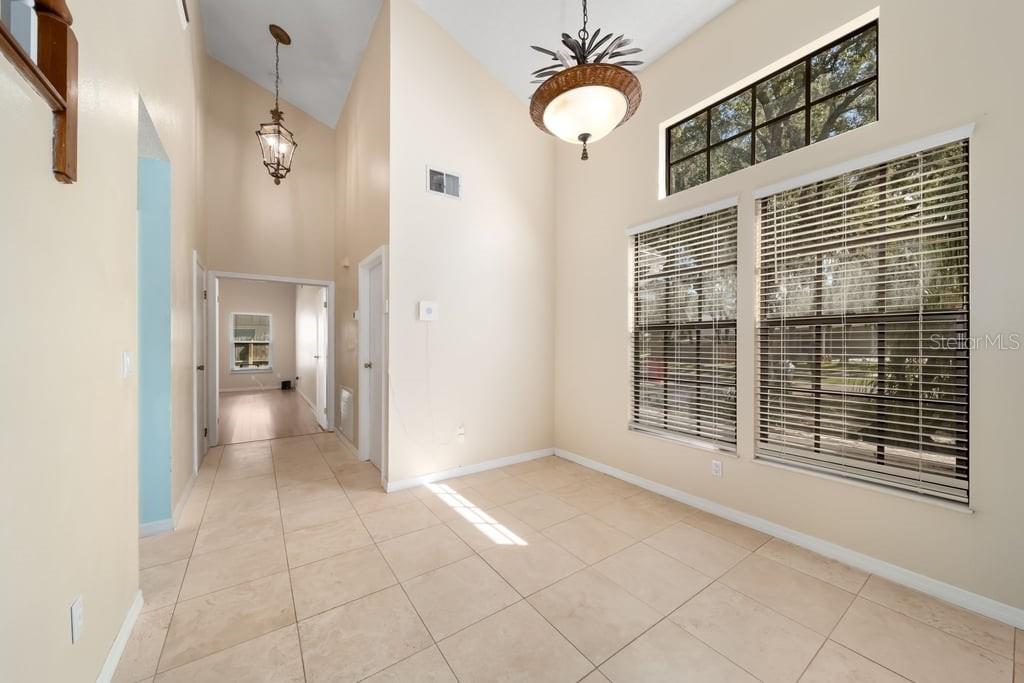 Separate dining area