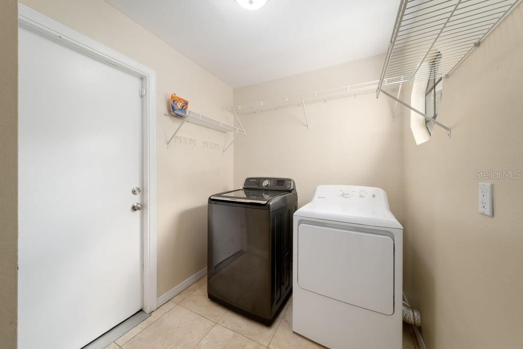Inside laundry room