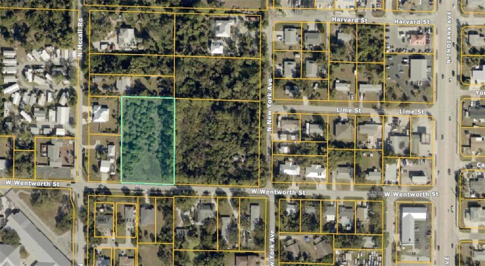 Aerial view of Wentworth lot