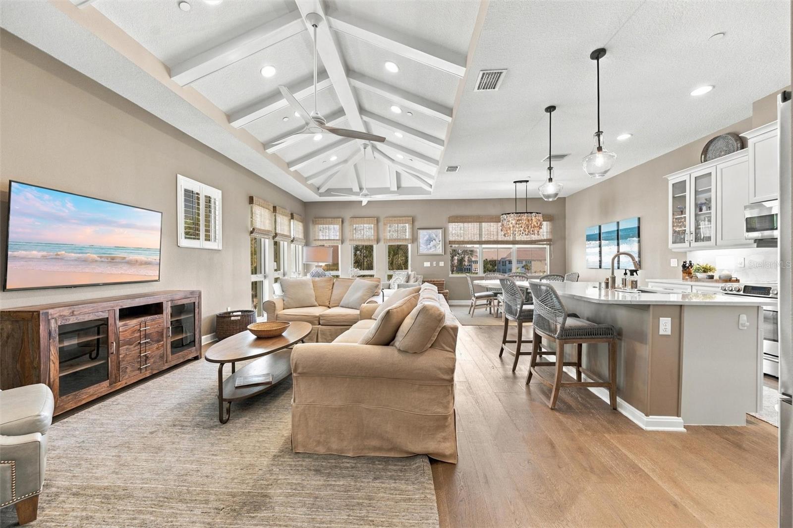 Turnkey-furnished 2-bedroom, 2-bath Bermuda coach home featuring a versatile bonus roomperfect for a den, home office, or additional bedroom!