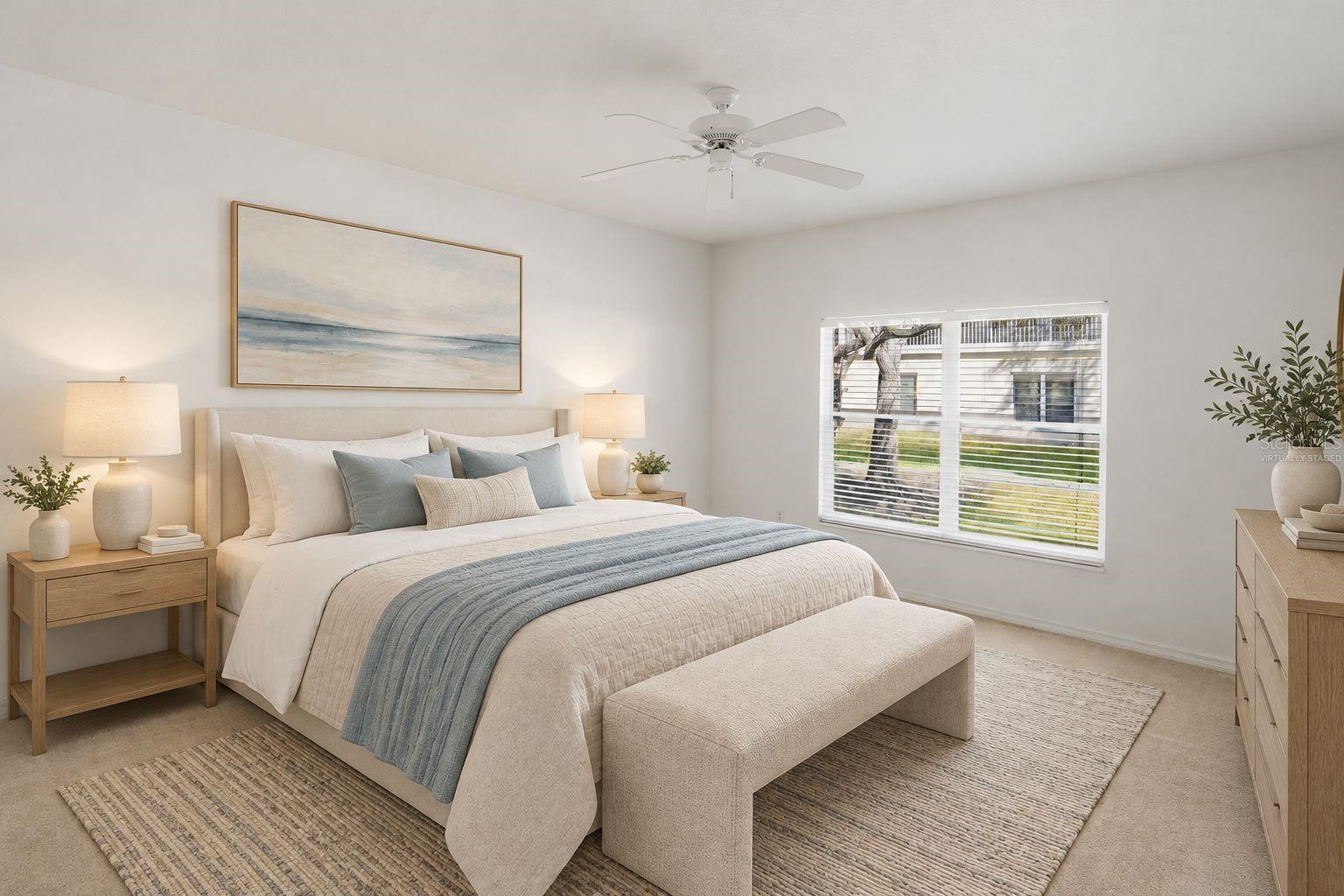 Virtually Staged - Master Bedroom